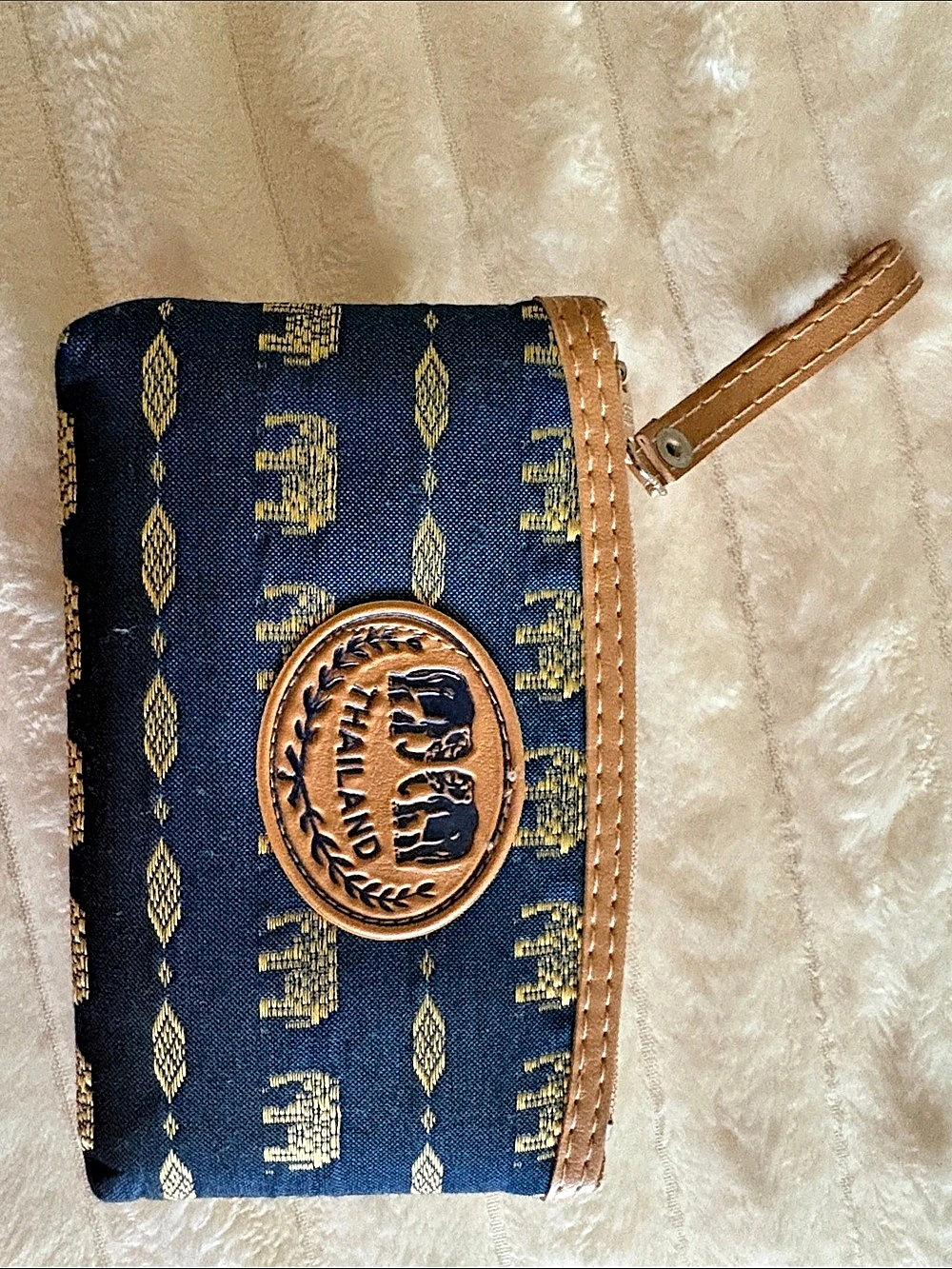 Ariat Blue & Brown Wristlet Pouch Like New